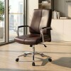 Silla Escritorio Cromada Mariposa Marron Rt-728a Silla Escritorio Cromada Mariposa Marron Rt-728a