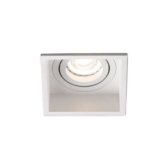 Downlight cuadrado blanco orientable s/zoc 89mm FA2088