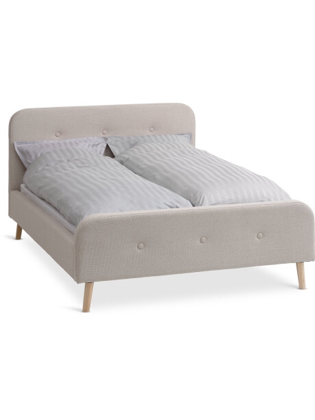 Estructura cama KONGSBERG 2 Plazas 140x200 beige Estructura cama KONGSBERG 2 Plazas 140x200 beige