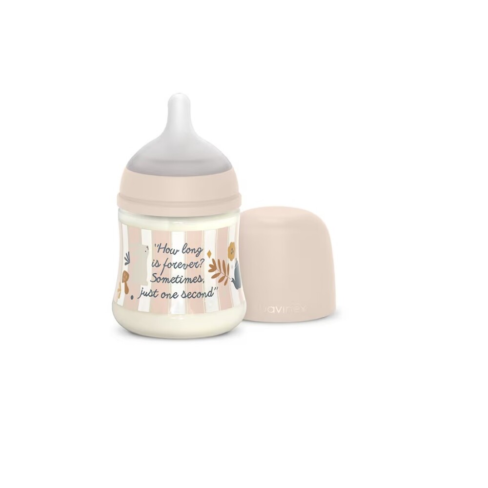 Biberón fisiológico 150ml Suavinex Rosa striped