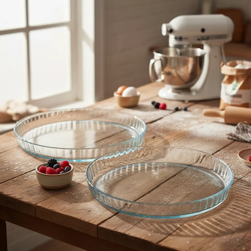 Juego De Tarteras De Vidrio Para Horno 2pzas. - X-gpyp Juego De Tarteras De Vidrio Para Horno 2pzas. - X-gpyp