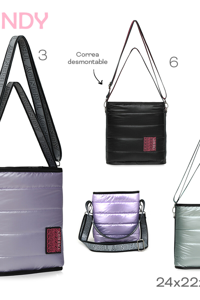 Cartera puffer Lila