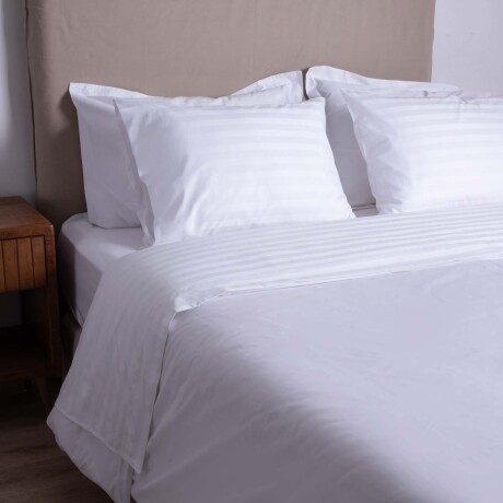 JGO SÁBANAS 2 PLAZAS ALGODON BLANCO HOTELERAS 500 HILOS