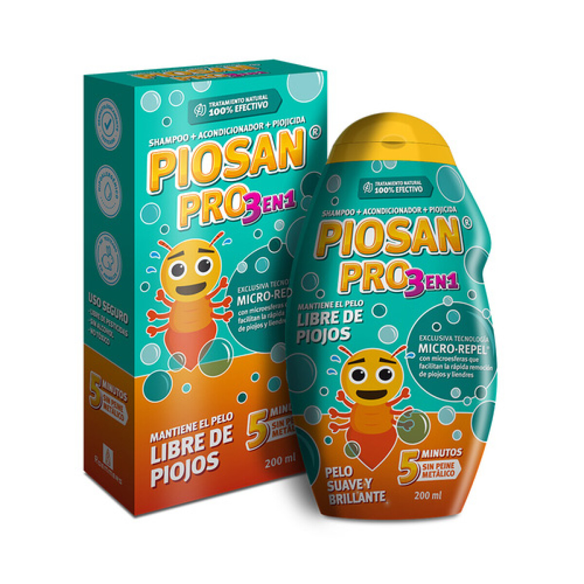 Piosan Pro Piojicida Shampoo + Acondicion. 200ml 