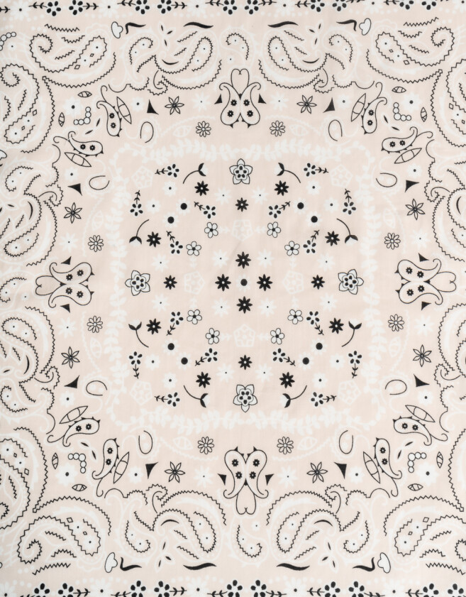 Vinchas Textiles Pañuelo Pañuelo Estampado - Rosa Claro