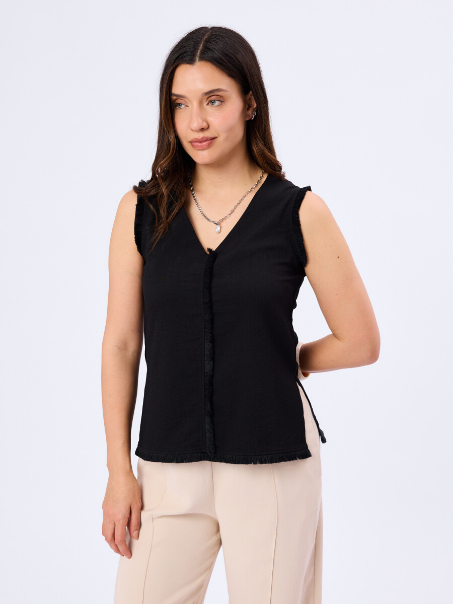 Blusa con deflecado Alba 