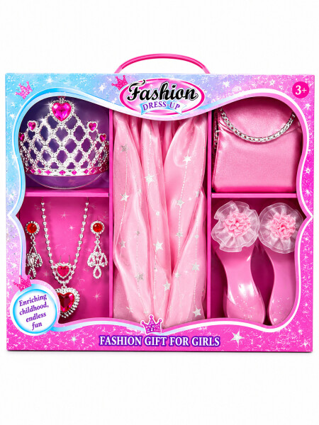 DISFRAZ CON ACCESORIOS ROSADO
