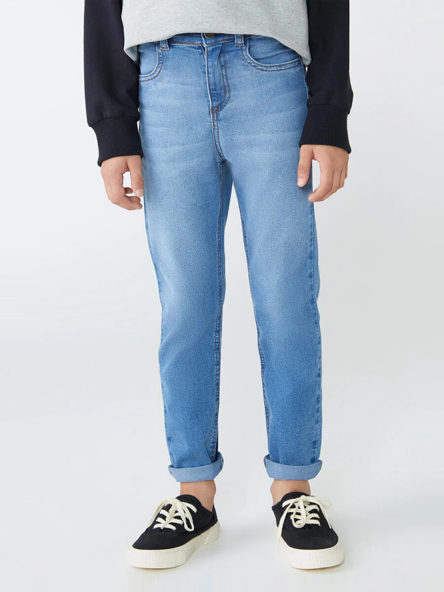 PANTALÓN DE JEAN INFANTIL - AZUL 