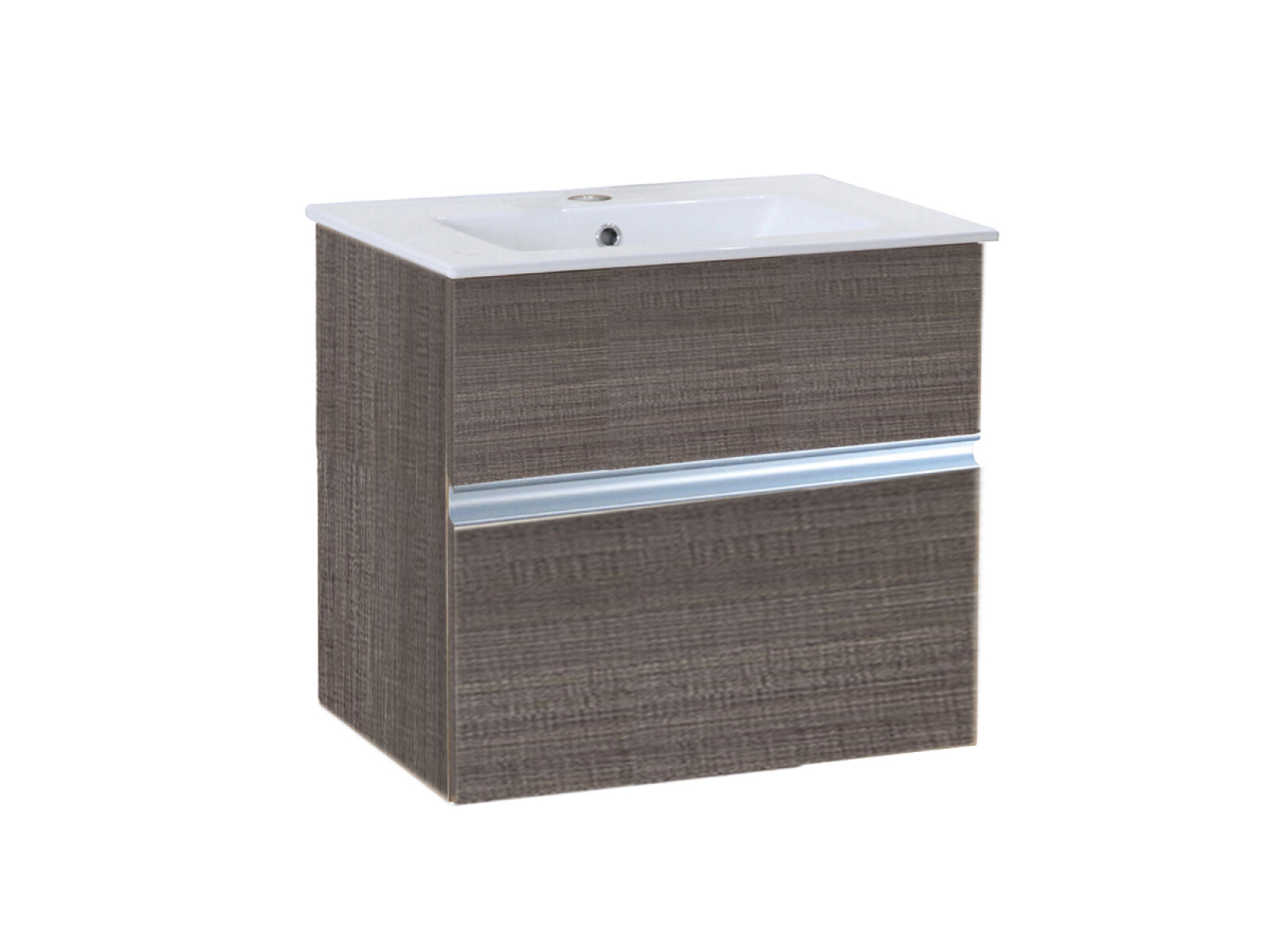 Mueble Baño Roble Con Bacha 59 Cm 