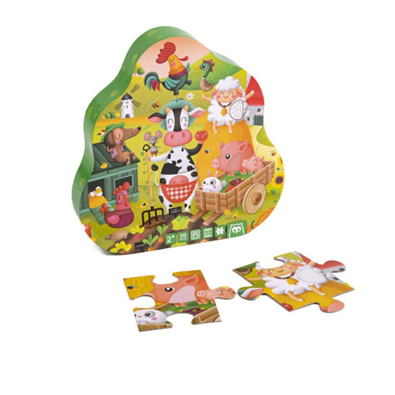 Puzzle Texturado 20 Pzas Eueka Granja