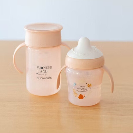 Vaso Aprendizaje Antiderrame Suavinex Bebés +6M 200Ml Wonder Rosa