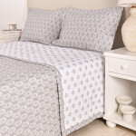 Cubrecama Amelia Block Print Rosa King - Super King