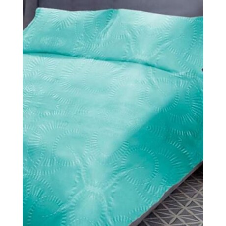 Colcha Cotton Flor Elegance 1 plaza sommier 1.55 x 2.45mts en tela 3D con porta almohada Colcha Cotton Flor Elegance 1 plaza sommier 1.55 x 2.45mts en tela 3D con porta almohada