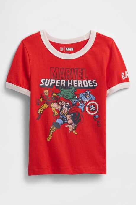 Remera Marvel Toddler Niño Poster Red 527
