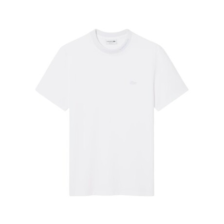 REMERA LACOSTE JACQUARD BRANDED White
