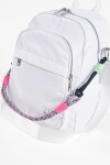Mochila - bandolera grande con correa cordon blanco