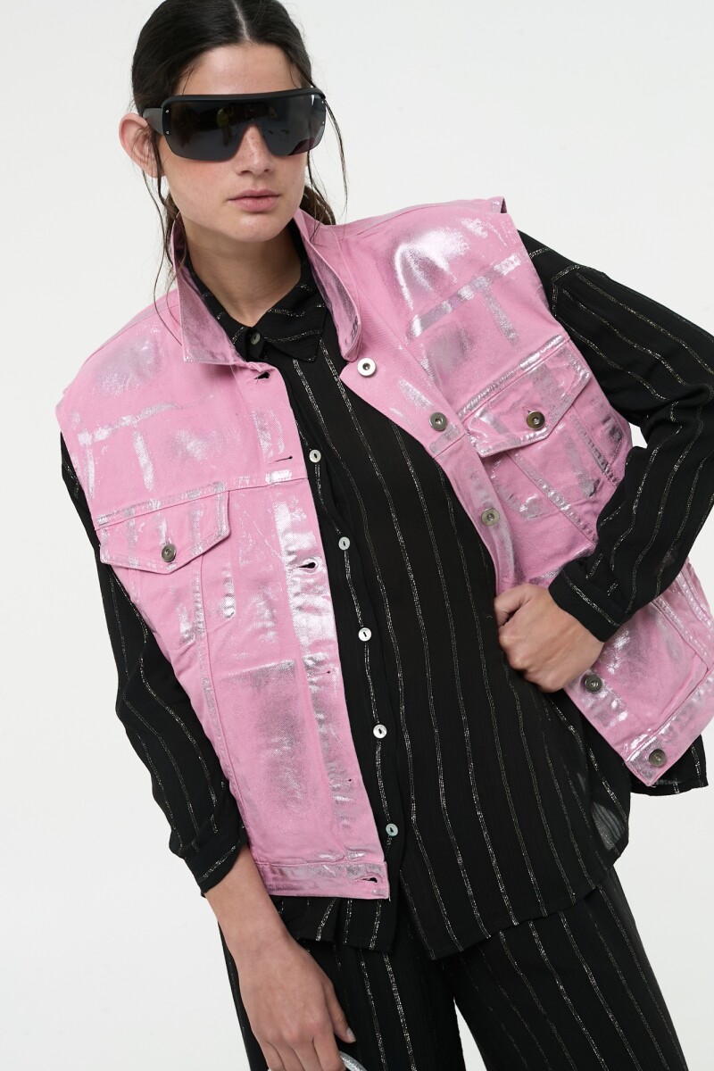CHALECO DENIM Rosa