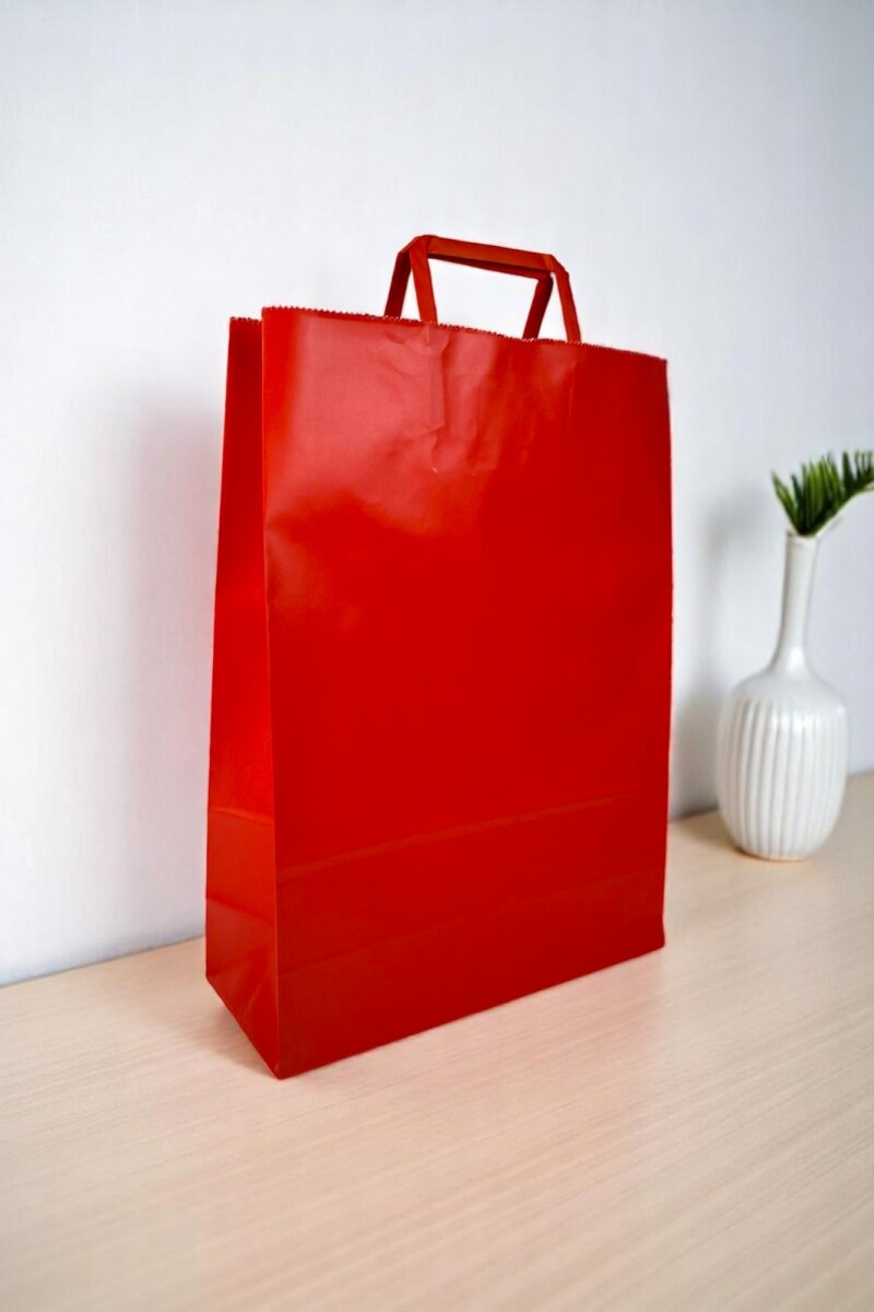 Bolsa lisa acuario 30x12x41 cm - ROJO 