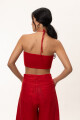 Top Clavel Rojo