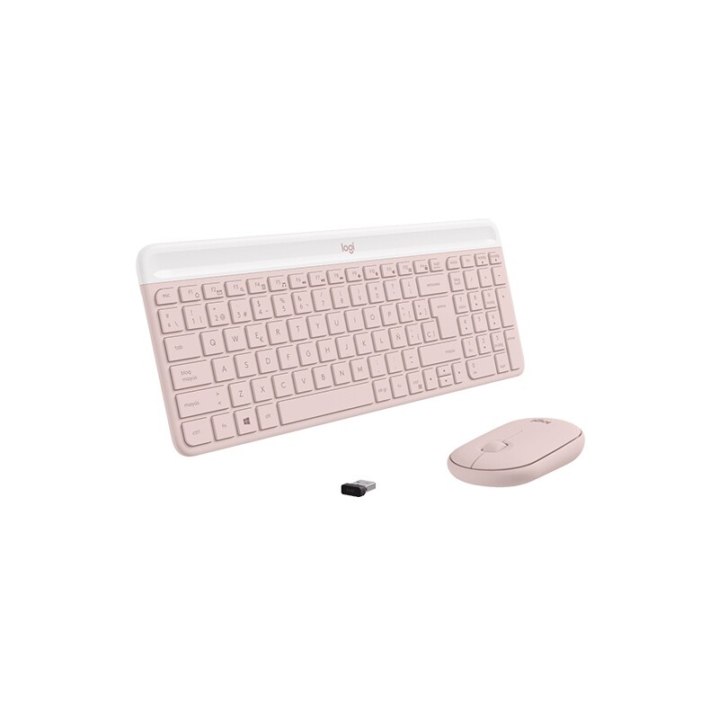 Combo Teclado y Mouse Logitech Inalámbrico MK470 Rosa Combo Teclado y Mouse Logitech Inalámbrico MK470 Rosa