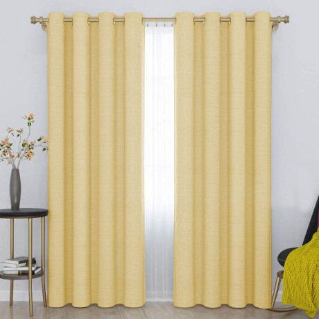 Cortina Blackout 140x230 Cm No Pasa Luz Living Dormitorio Beige Lino