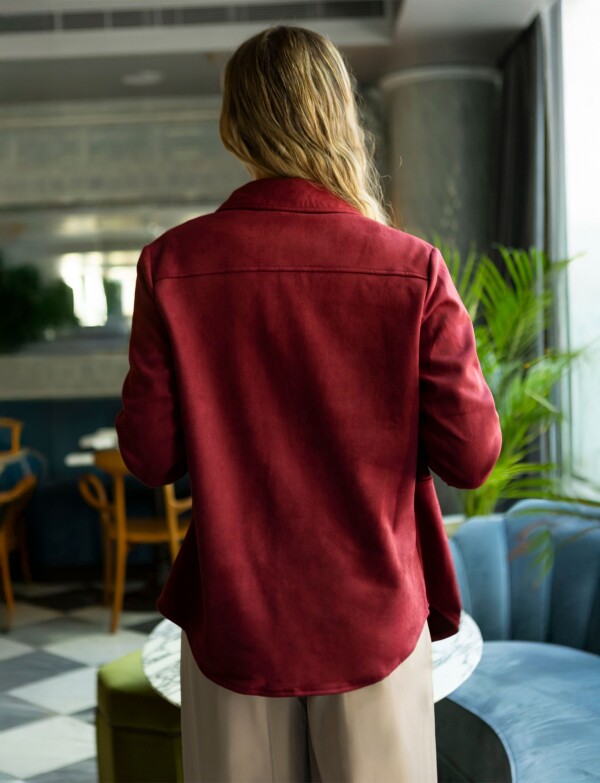 Sobrecamisa Suede BORDEAUX