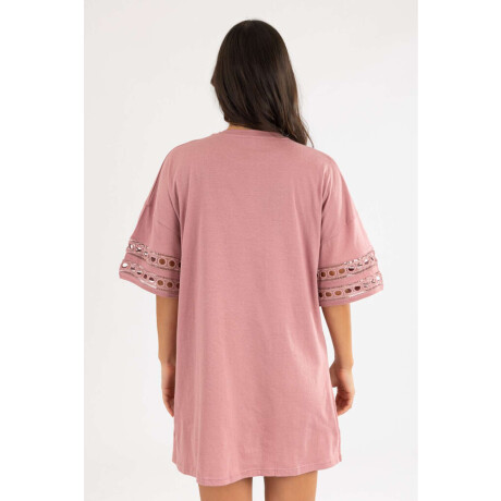 Cotton Lace Dress Marron