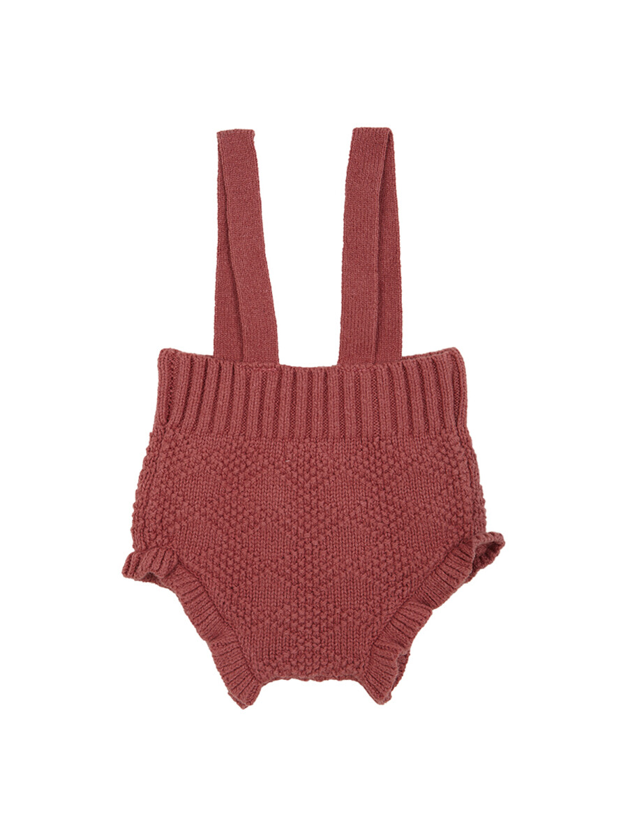 Bombacho Alto De Tirantes Punto Especial Cereza