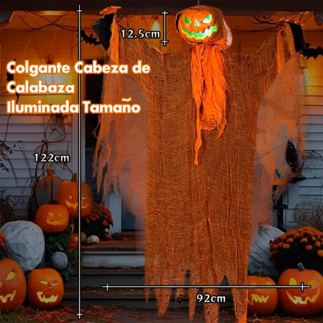 Fantasma Calabaza Decorativo Halloween Luz Y Sonido Hlw001004-m1