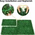 Enredadera Pasto Artificial Muros Jardin Piscina 25x 25cms Variante Color Verde Claro