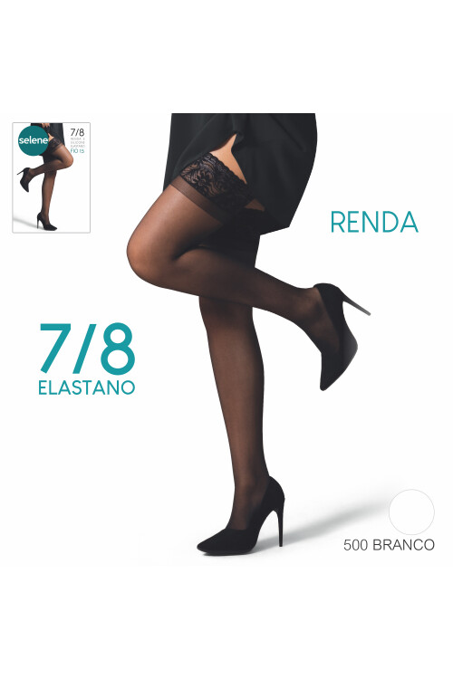 MEDIA 7/8 ENCAJE FIO 15 BLANCO