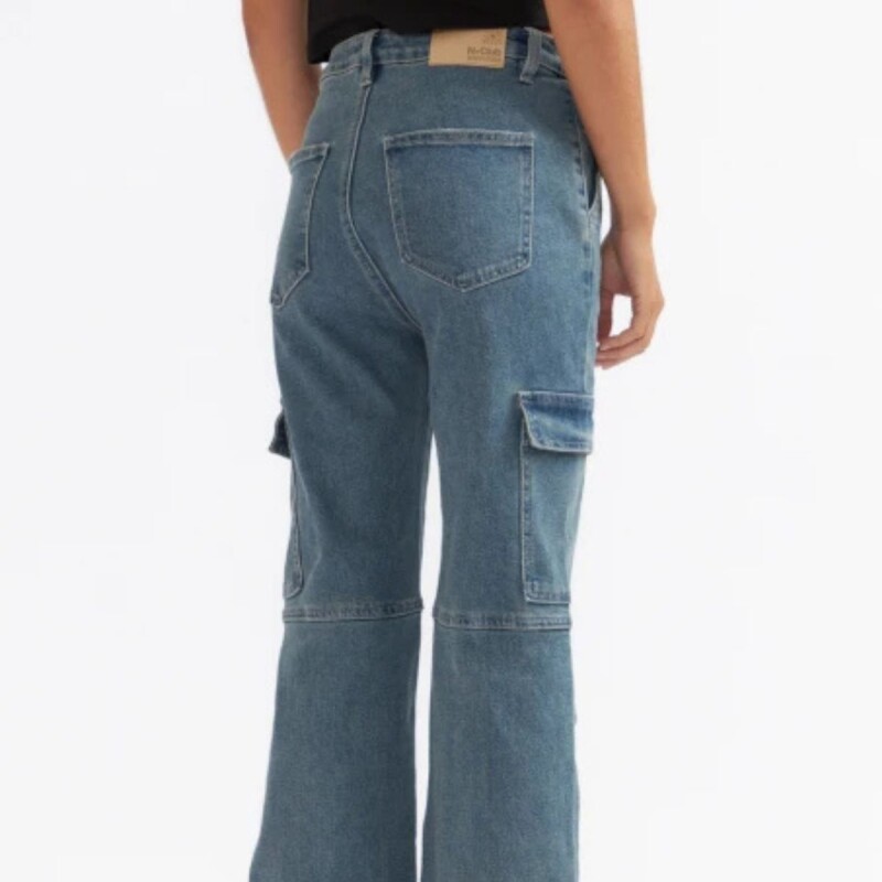 Jean Cargo Oxford Ramada N+ Azul Medio