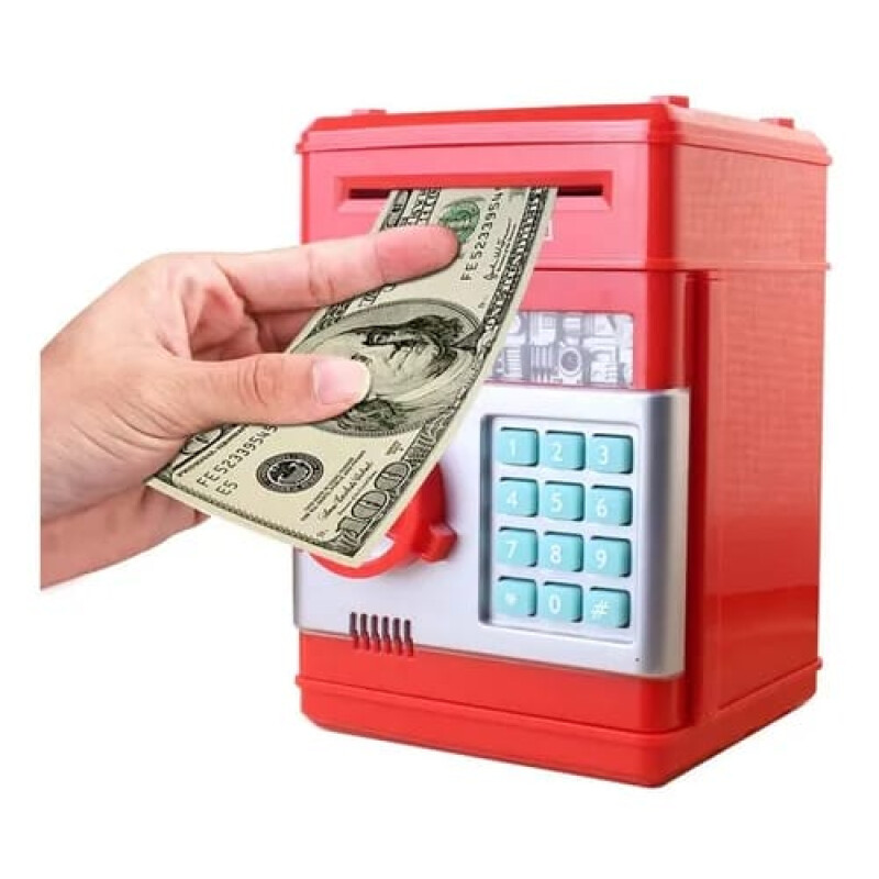 Alcancia Caja Fuerte Rojo