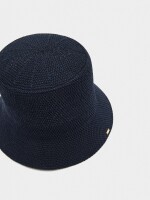 Sombrero Bucket De Punto azul-marino