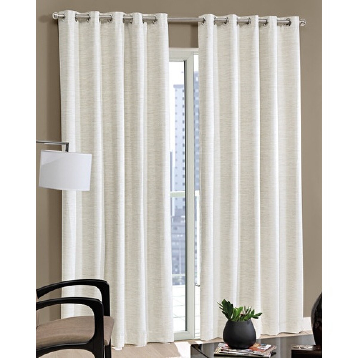 Cortinas Blackout Dohler Aneli 200x180cm - Beige Claro 