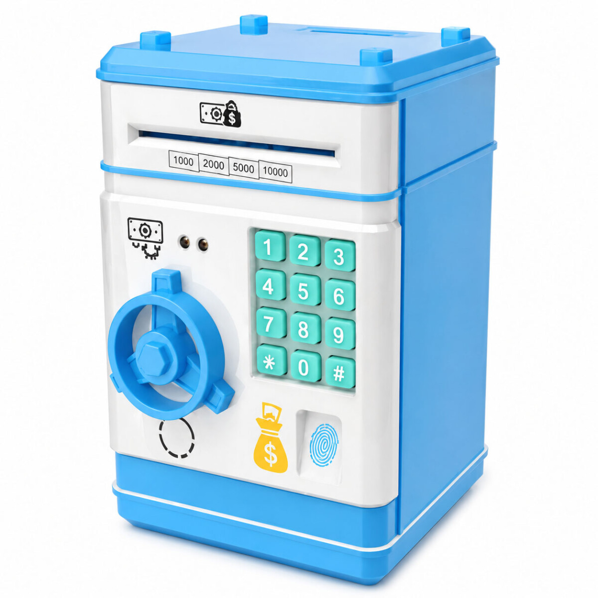 Alcancía Infantil Caja Fuerte Electronica Huella Clave 