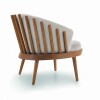 Poltrona FANE - Madera Cinamomo - Tela Tramada Gris Poltrona FANE - Madera Cinamomo - Tela Tramada Gris