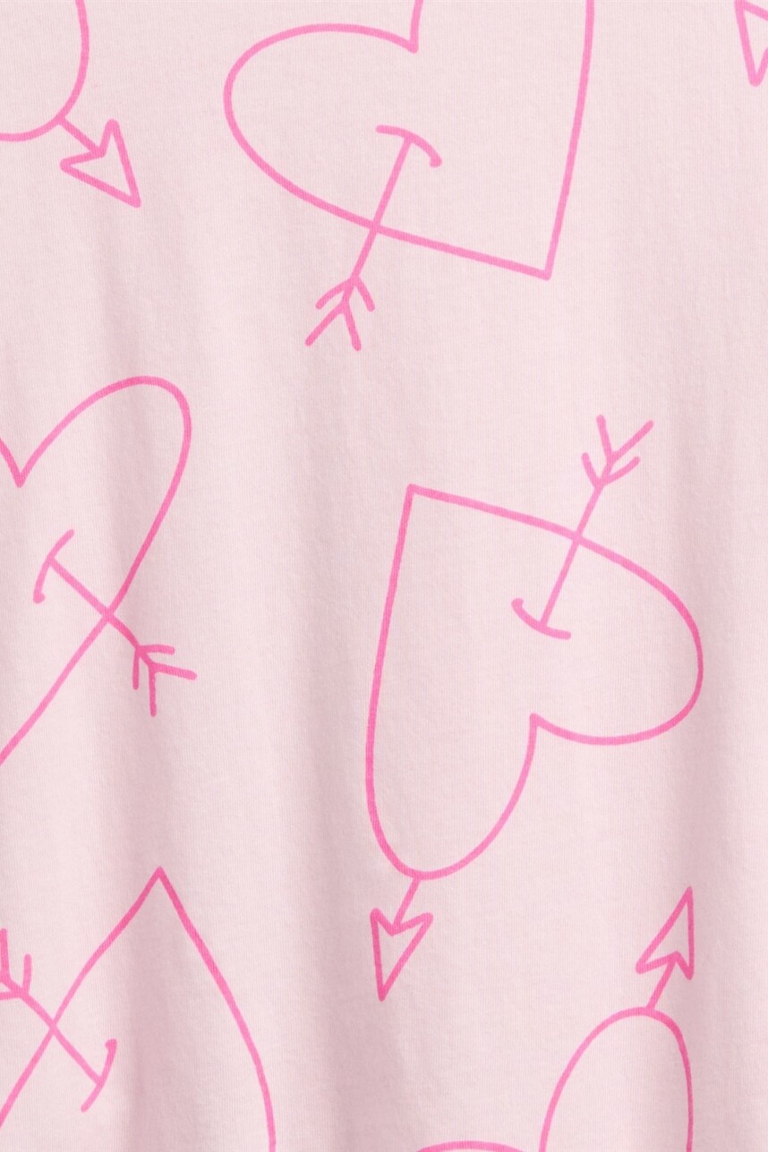 Remera Gráfico Toddler Niña Pink Hearts 558