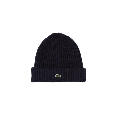 GORRO LACOSTE RIBBED KNIT BEANIE Dark Blue