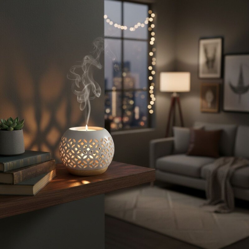 HORNITO CERAMICA BLANCO COMB 10X9CM Unica