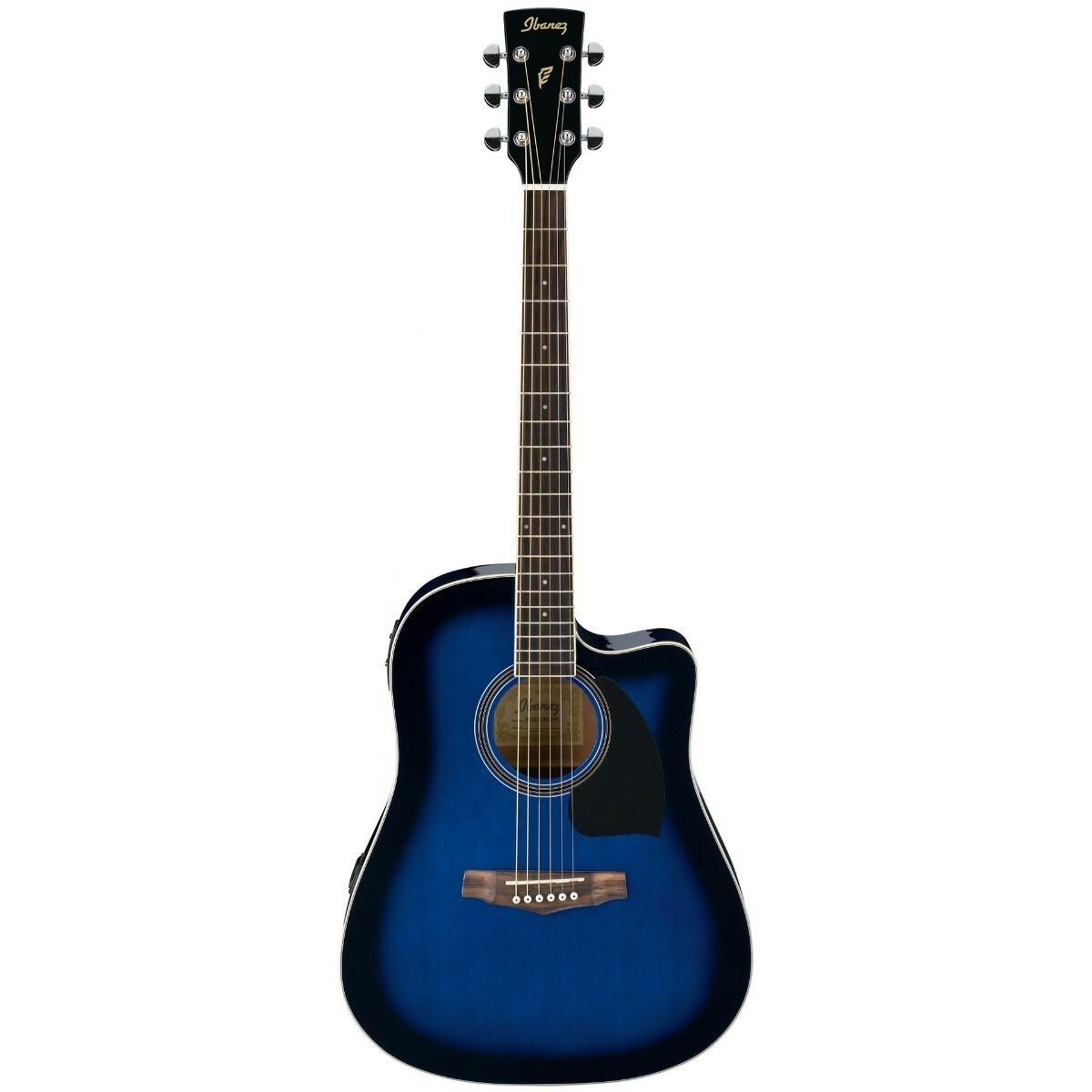 Guitarra Electro Acústica Ibanez Pf15ece Azul 