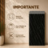 Placa PVC Símil Mármol 3mm Con Detalle Área Útil 2,20×1,22m Mármol Negro