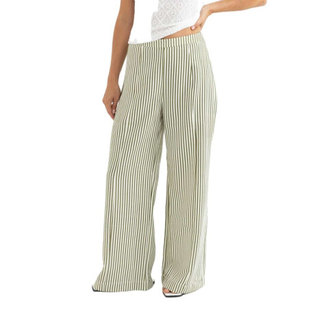 Pantalon Rhythm Cove Stripe Wide Leg Verde