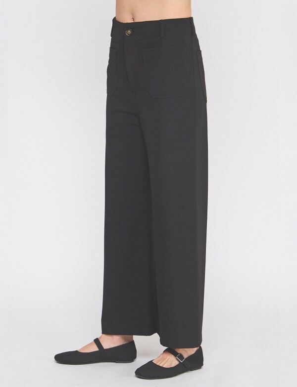 Pantalon Wide Leg NEGRO