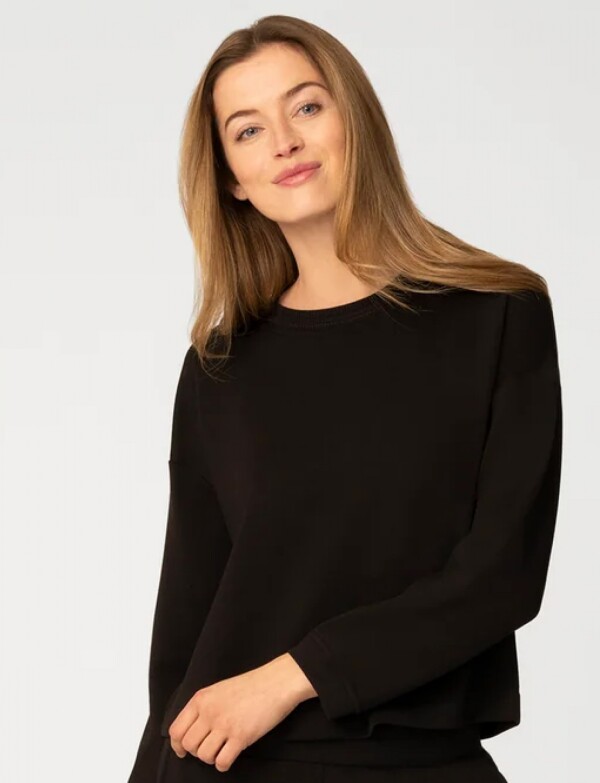 Buzo Detalle Crochet NEGRO