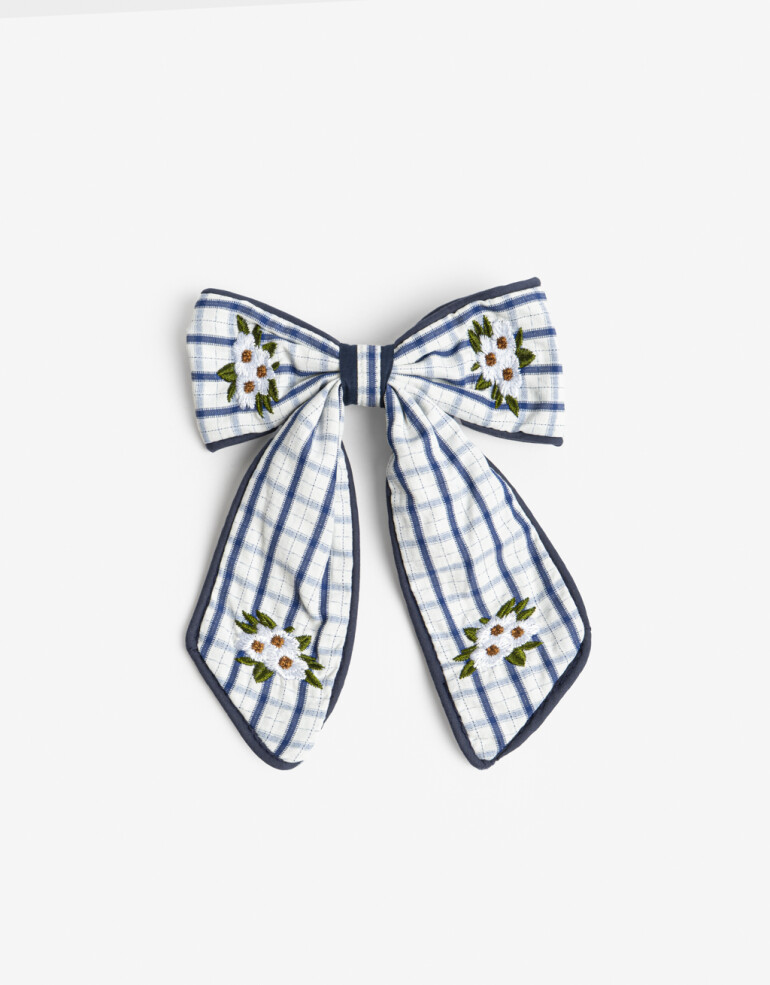 Hebillas Francesas Moño Hebilla Francesa Moño Textil Estampadao - Estampado Geometrico