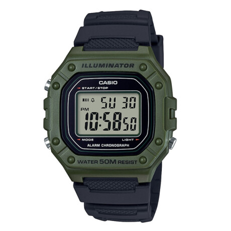 Reloj CASIO W218H-3AVDF en Resina Verde Esfera 44mm 0