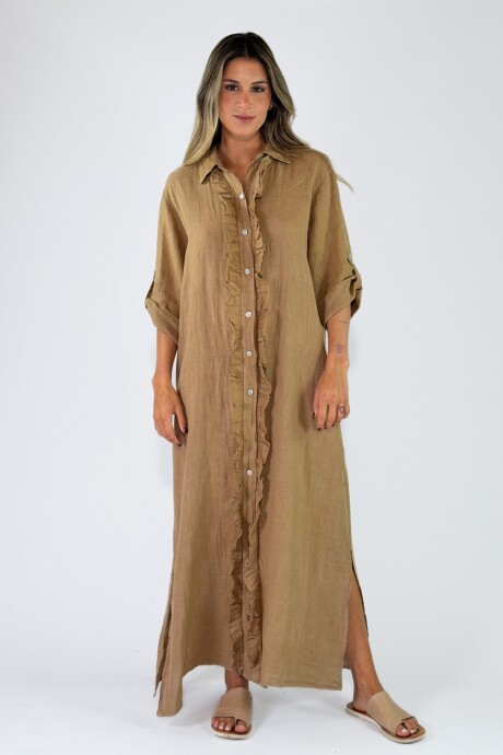VESTIDO PERLA Camel
