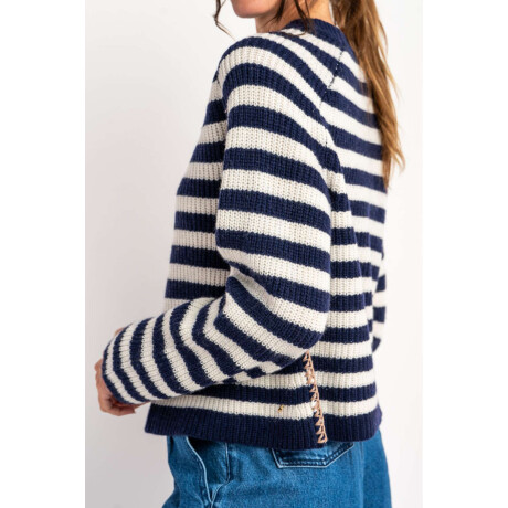 Sweater Rayado Negro