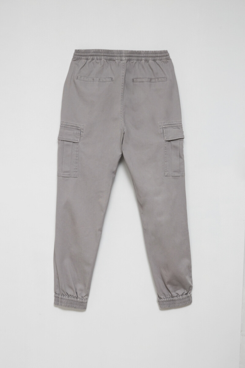 Pantalón cargo jogger Gris Claro
